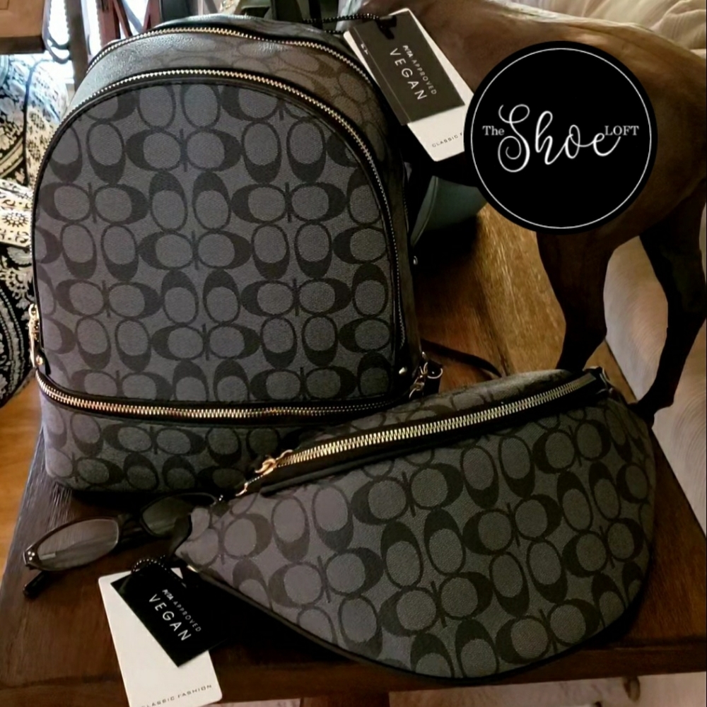 VIDEO Canvas Backpack & Belt Bag Set